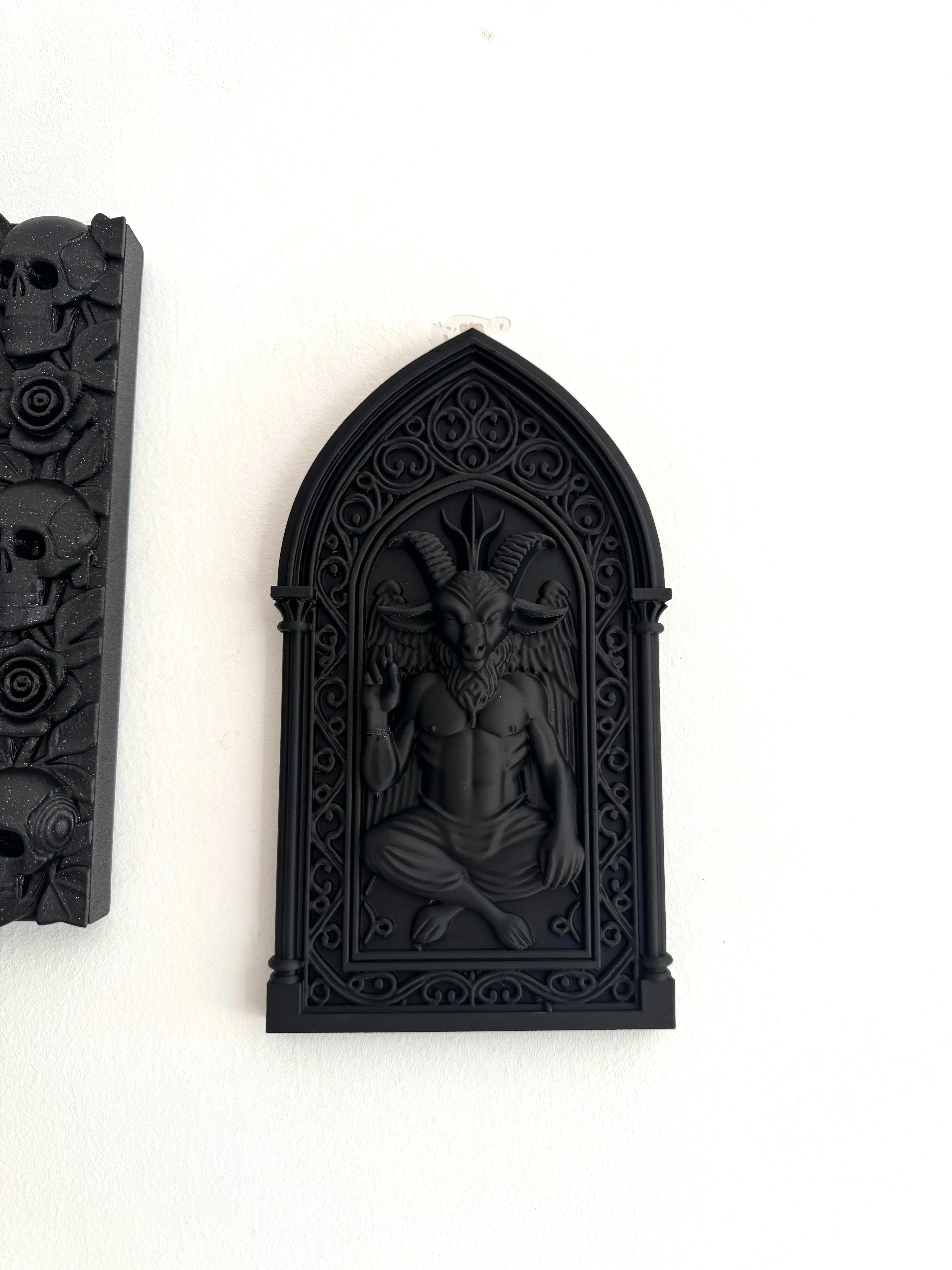 STL File Cathedral Baphomet Wall Frame – 3D Printable 3D Model – Digital Download Model 3d model