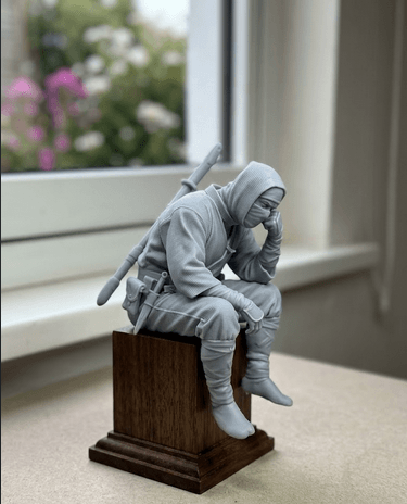 Ninja sitting 3d model