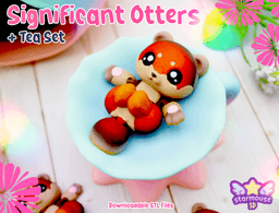 Significant Otters Flexi Set 3d model