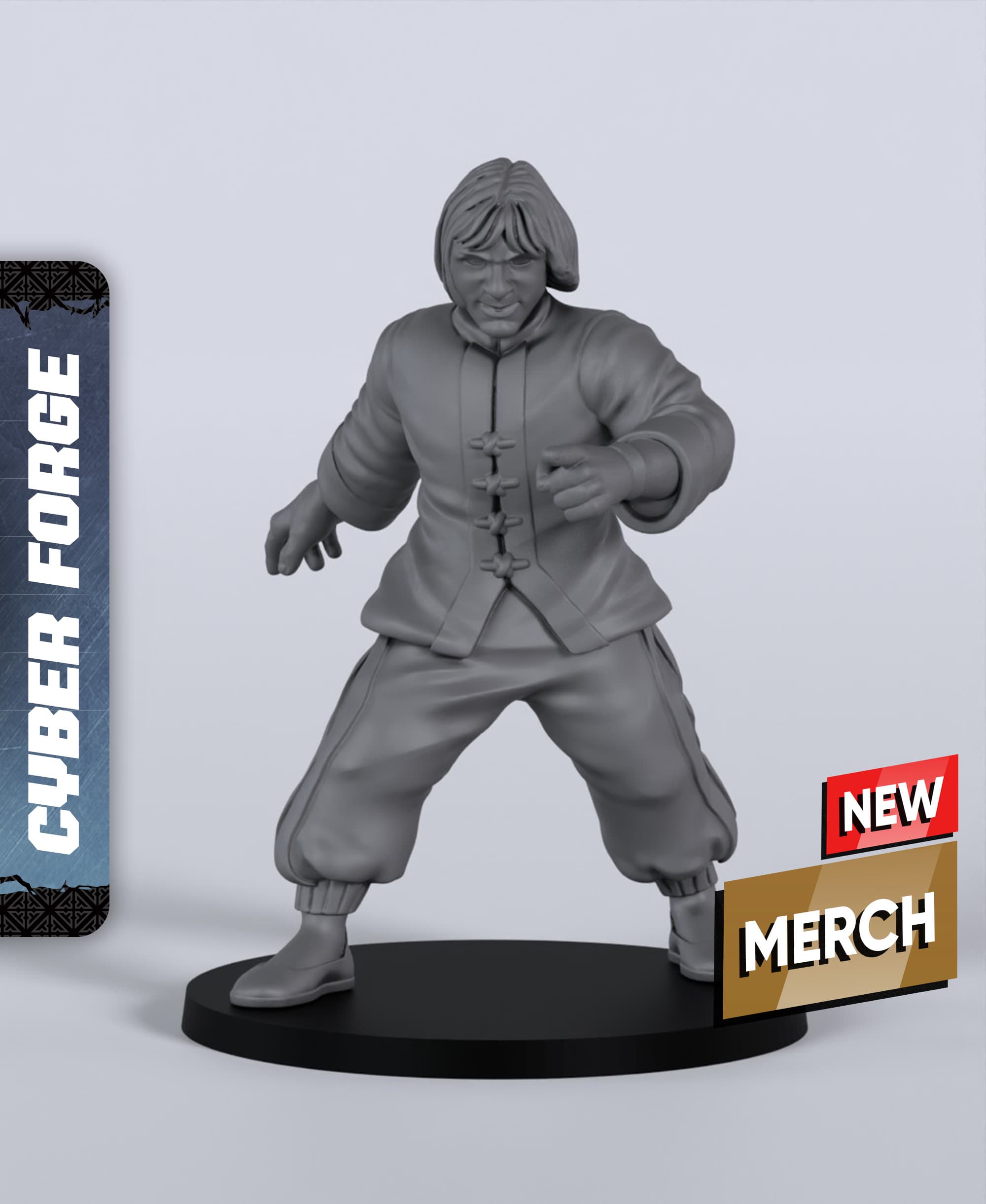 Young Yenman - With Free Cyberpunk Warhammer - 40k Sci-Fi Gift Ideas for RPG and Wargamers 3d model