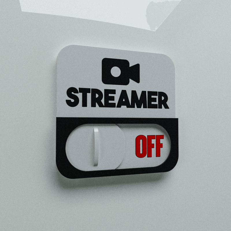 STREAMER DOOR PLATE - ON AND OFF 3d model