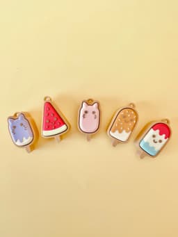 Popsicle Clicker Keychain Fidget Toy Bundle 3d model