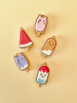 Popsicle Clicker Keychain Fidget Toy Bundle 3d model