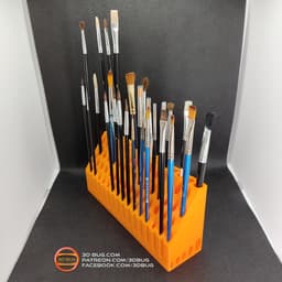 Brushes Holder (75 pcs) 3d model