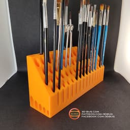 Brushes Holder (75 pcs) 3d model