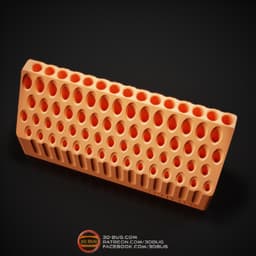 Brushes Holder (75 pcs) 3d model