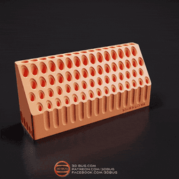 Brushes Holder (75 pcs) 3d model