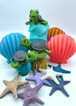 Polymaker Starlight Comet, Forest Green and Cappuccino with some Acrylic Paint! 3d model