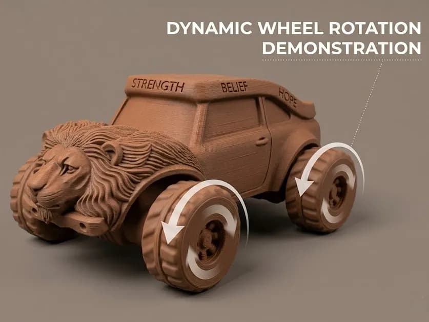 Dynamic_Wheel_Moving_Car_002 3d model