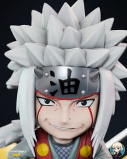 Jiraya Naruto Chibi - Premium Collectible 3d model