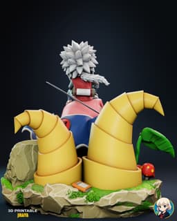 Jiraya Naruto Chibi - Premium Collectible 3d model