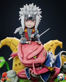 Jiraya Naruto Chibi - Premium Collectible 3d model