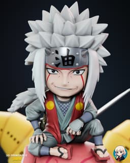 Jiraya Naruto Chibi - Premium Collectible 3d model