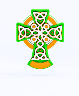 Celtic Cross + Matching Keychain (3MF + STL) 3d model