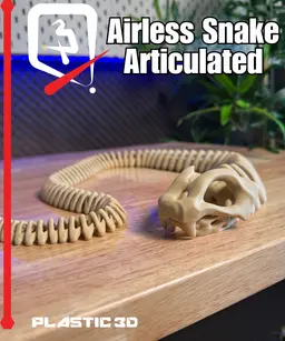 Articulated Airless Snake 3d model