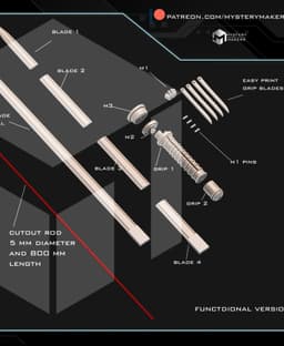 Daywalker sword, sword holder and sheath 3d model