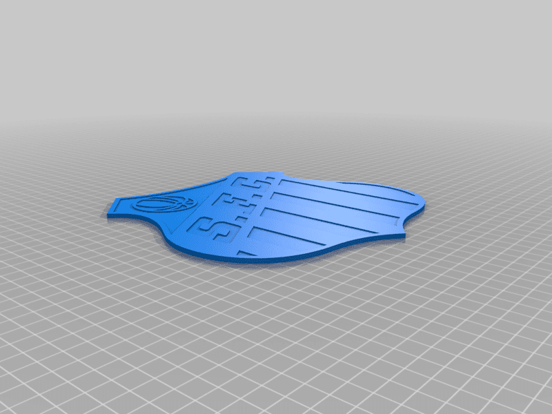 Santos Futebol Clube Logo logos retro 3d model
