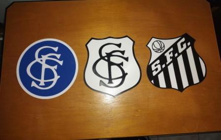 Santos Futebol Clube Logo logos retro 3d model