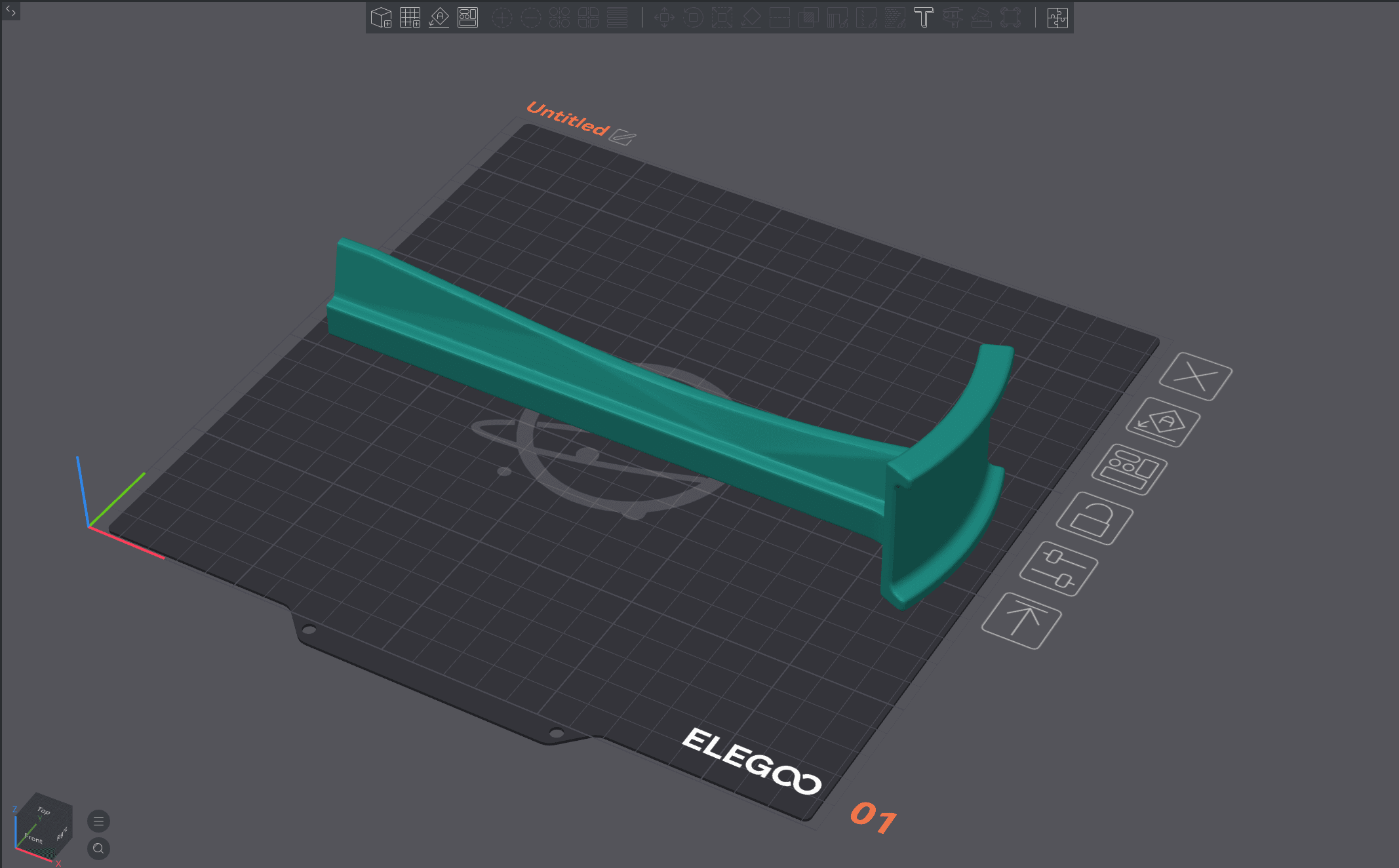 Simple Headphone Stand 3d model