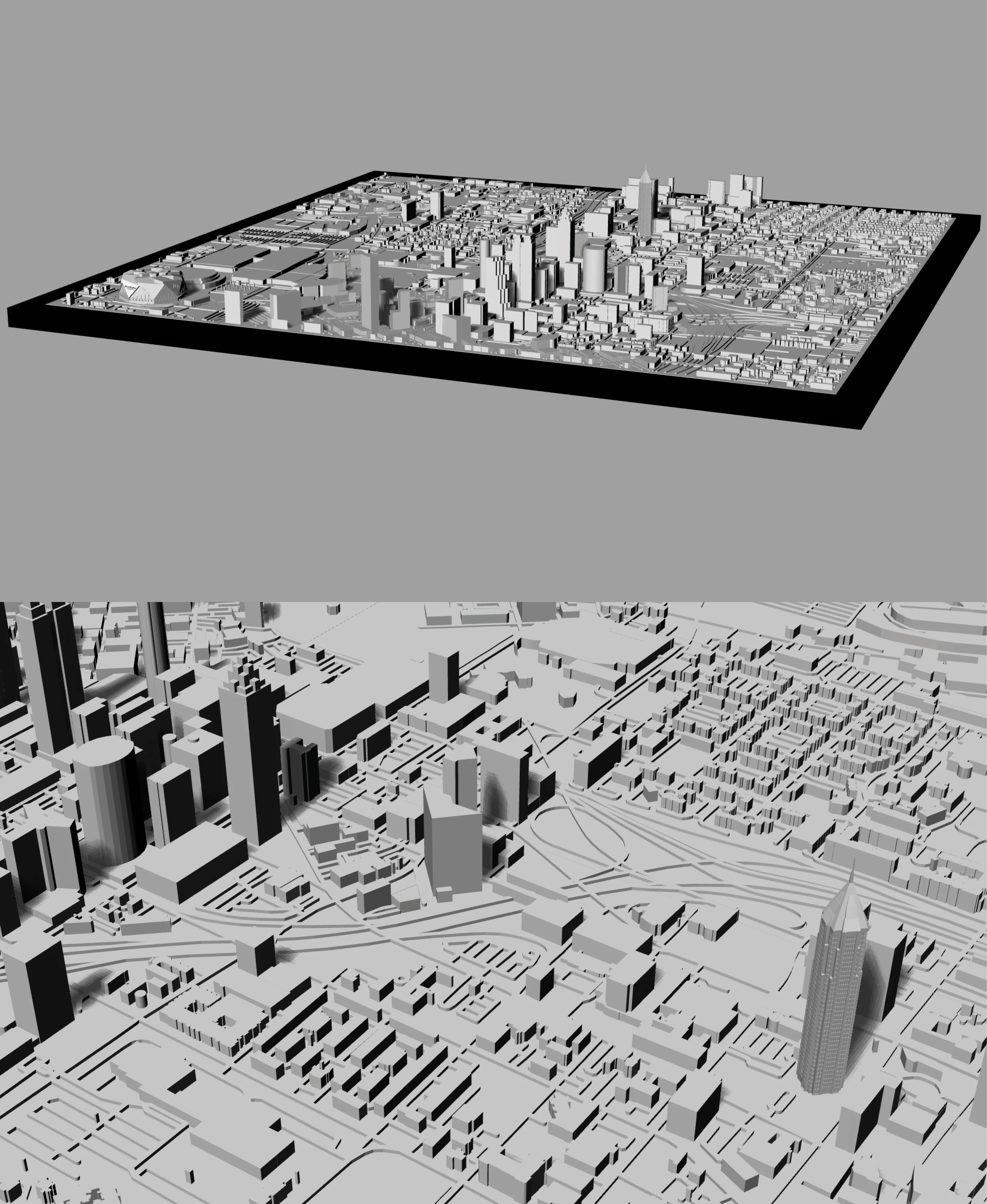 ATLANTA, Skyline 3D map 3d model