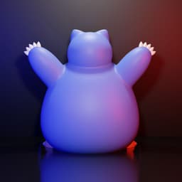 Snorlax By Colors 3d model