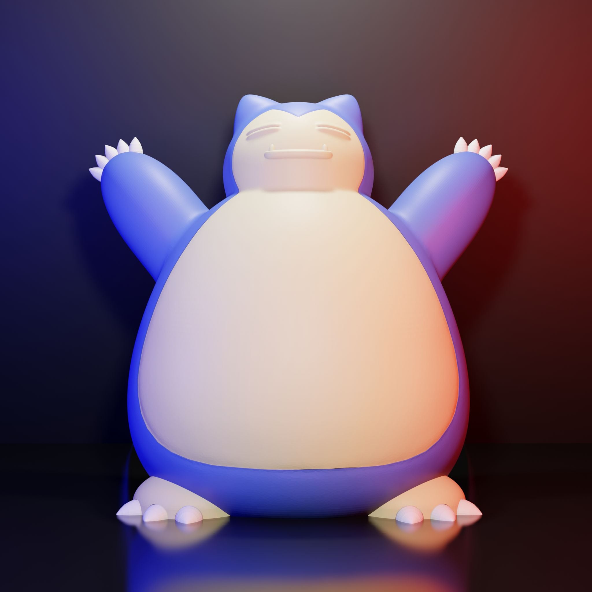 Snorlax By Colors 3d model