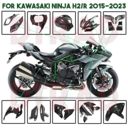kawasaki h2r racing full body kit 3d model