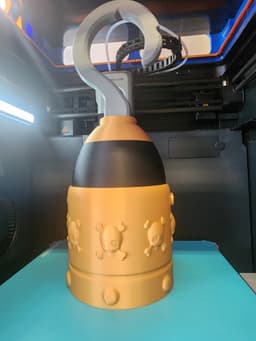 Ran out of filament so I swapped to gold to finish it 3d model