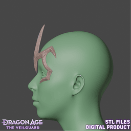 Fantasy Morrigan Crown Dragon Age: The Veilguard 3d model