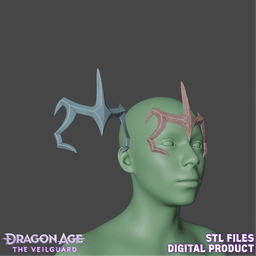 Fantasy Morrigan Crown Dragon Age: The Veilguard 3d model