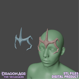 Fantasy Morrigan Crown Dragon Age: The Veilguard 3d model