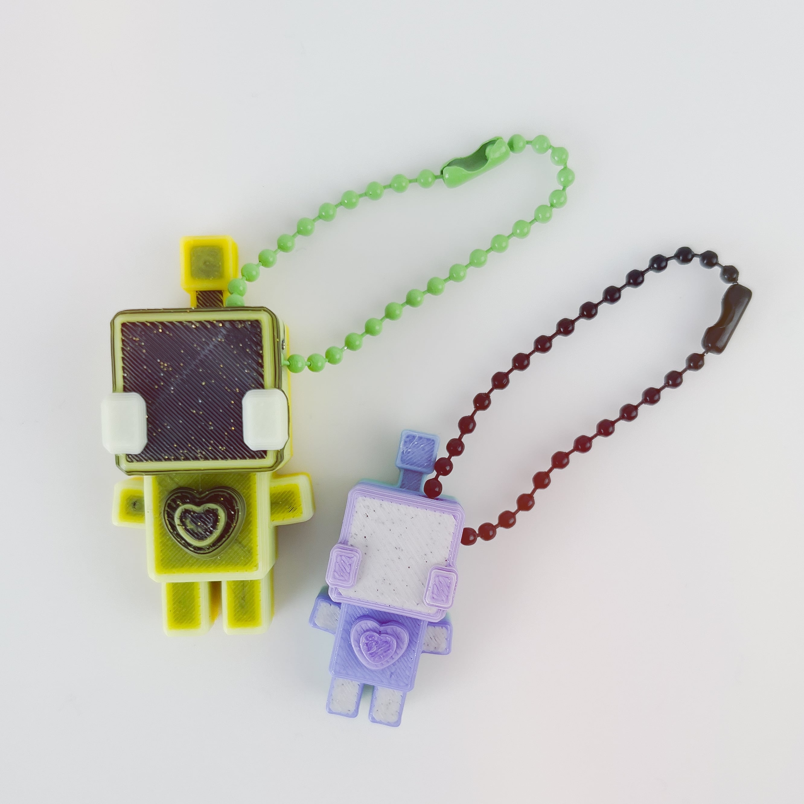 8bit Robot Keychain 3d model