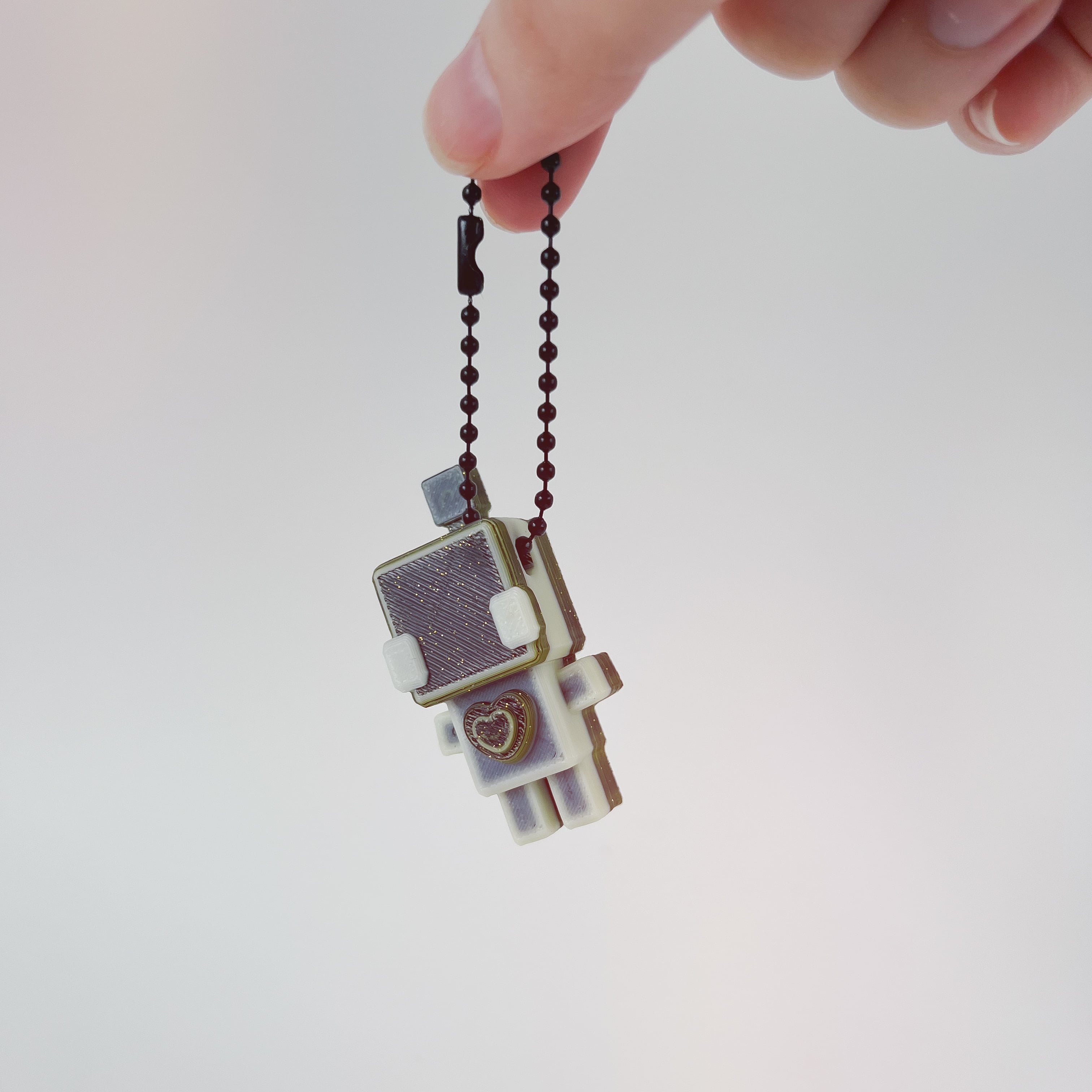 8bit Robot Keychain 3d model