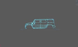 Hummer - H2 2010 Wall Art 3d model