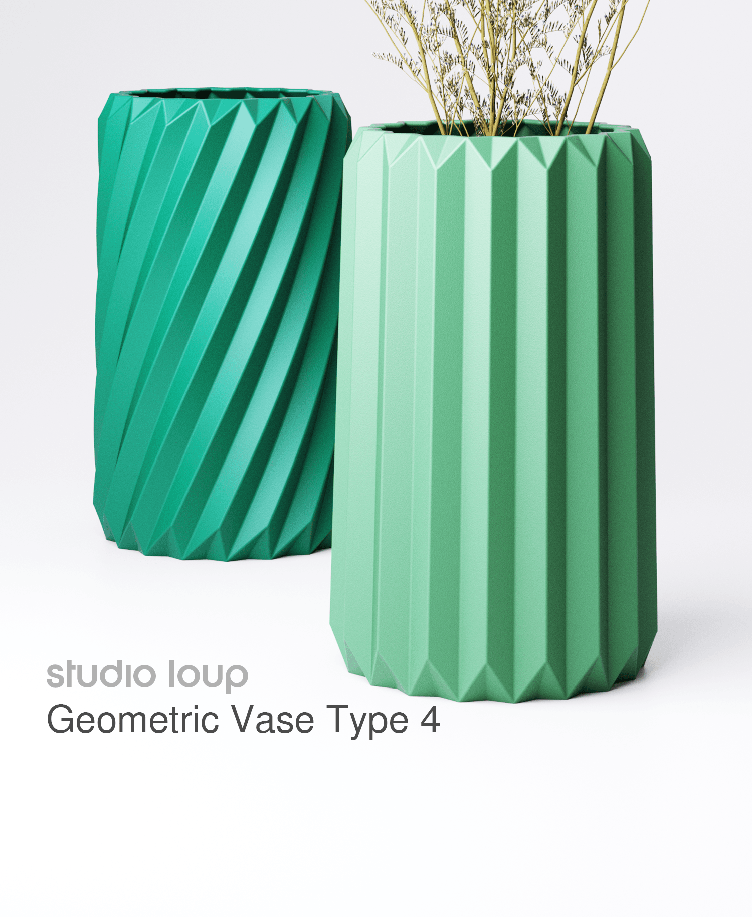 Geometric Vase Type 4 3d model
