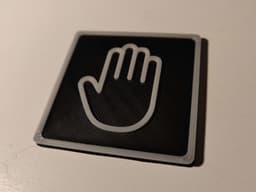Hand towel sign 3d model