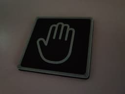 Hand towel sign 3d model