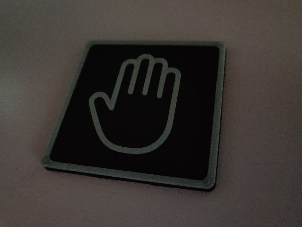 Hand towel sign 3d model