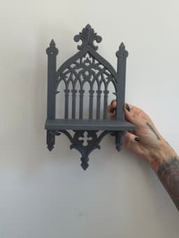 Gothic Cathedral Wall Shelf Gothic Wall Decor 3d model