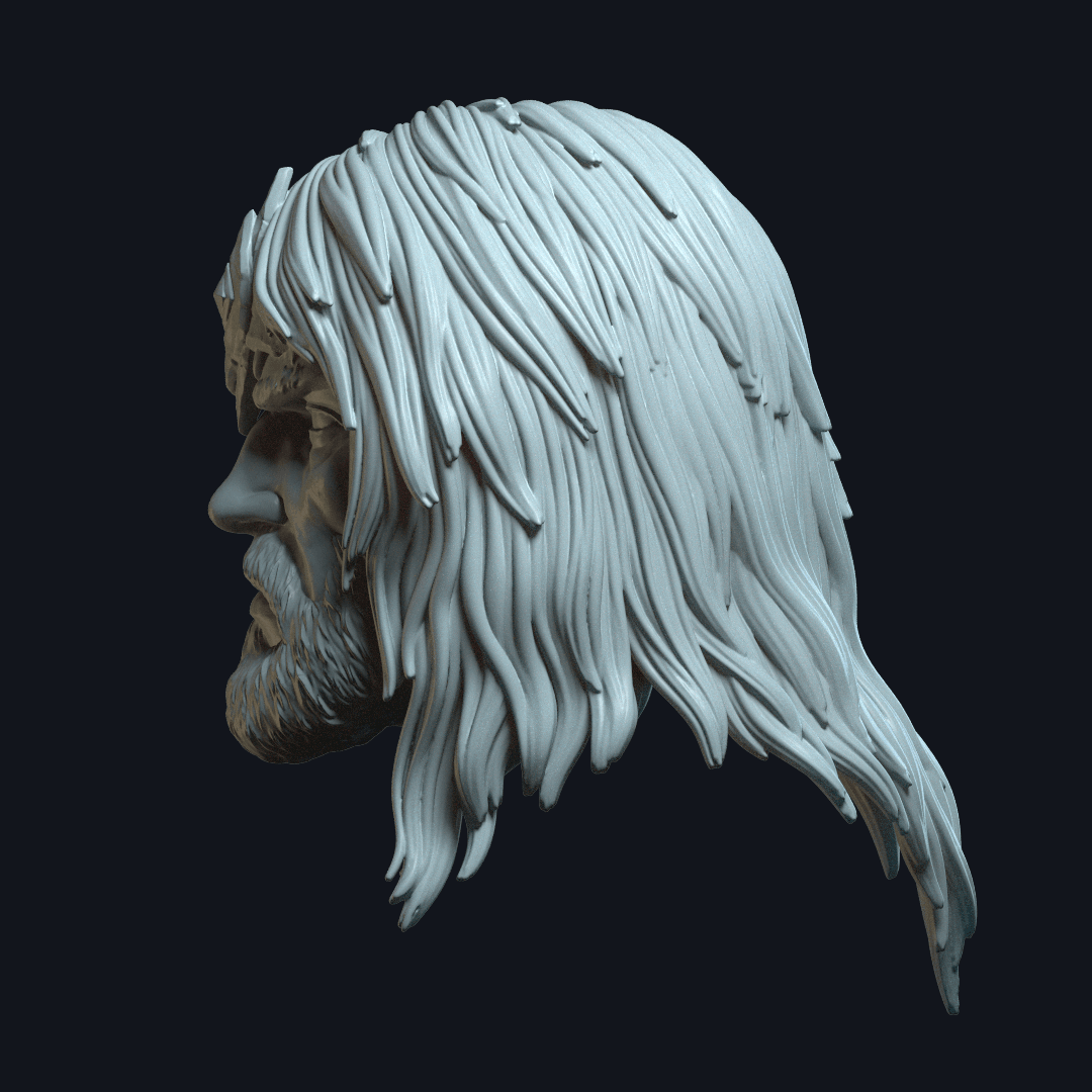 Outback v6 Action Figure Head 3d model