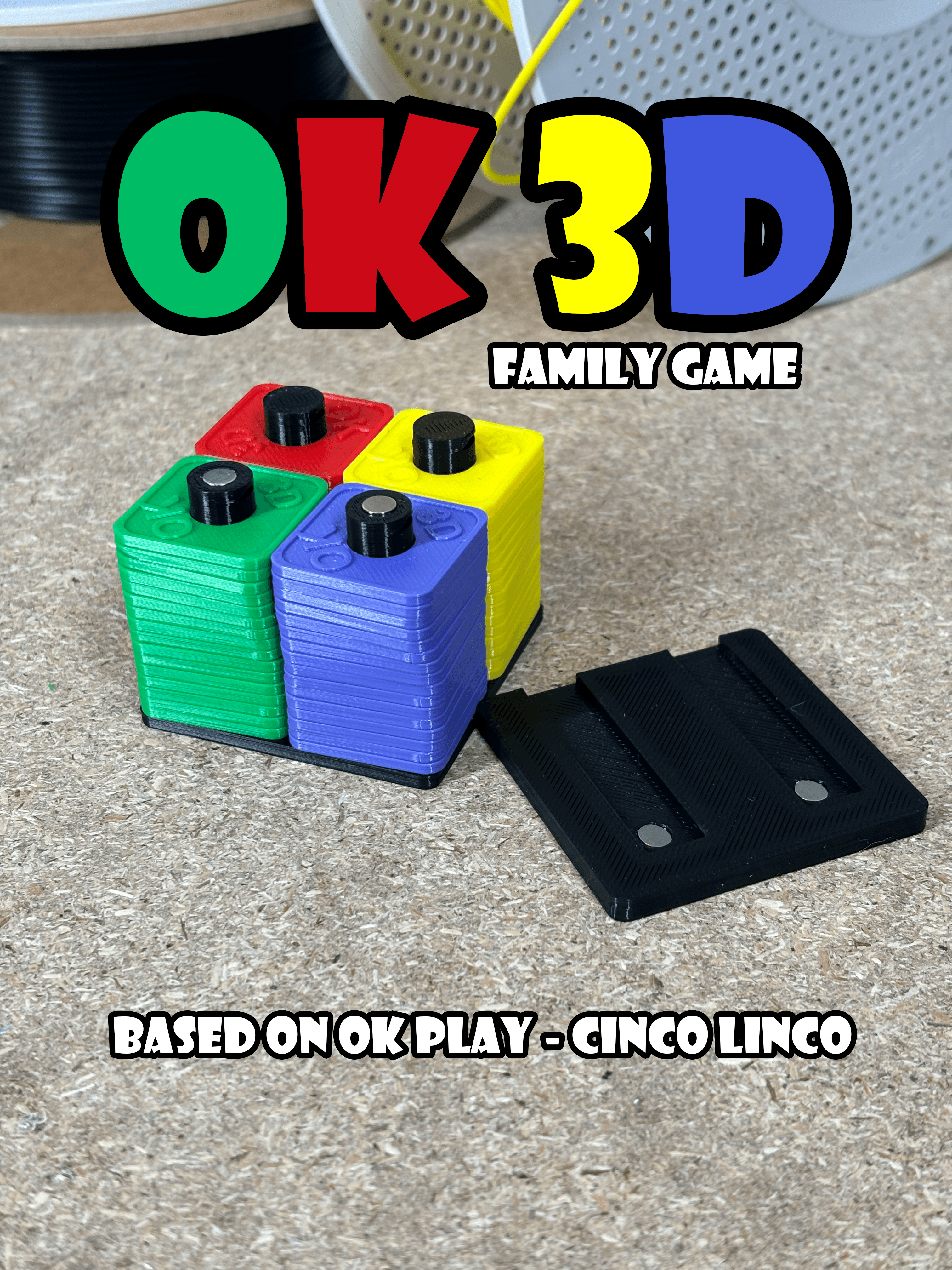 OK3D - Family game - Based on OK play & Cinco Linco 3d model