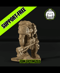 Support-Free FDM | Void Paladins – Relic Bearer | Sci-Fi Sacred Warrior Proxy 3d model