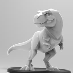 Mystical Tyrannosaurus Rex Minimalist Sculpture 3d model