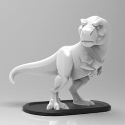 Mystical Tyrannosaurus Rex Minimalist Sculpture 3d model