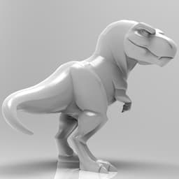 Mystical Tyrannosaurus Rex Minimalist Sculpture 3d model