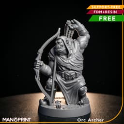 Orc Archer Fantasy miniature 3d model