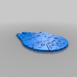Millenium Falcon Clock 3d model