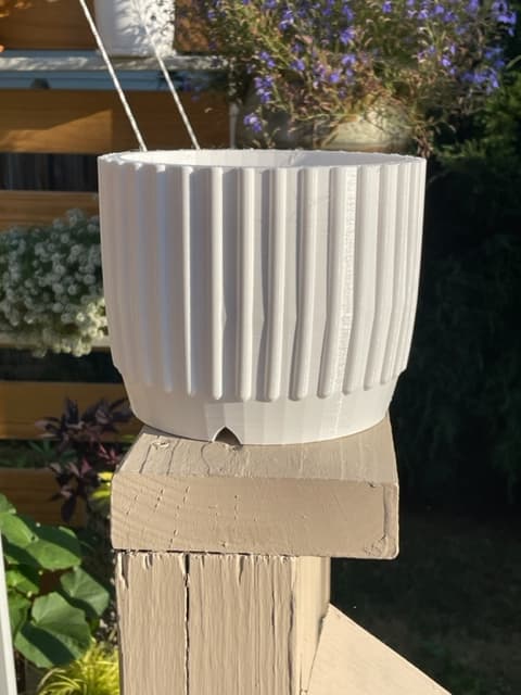Planter 6inch w_Ribs.stl 3d model