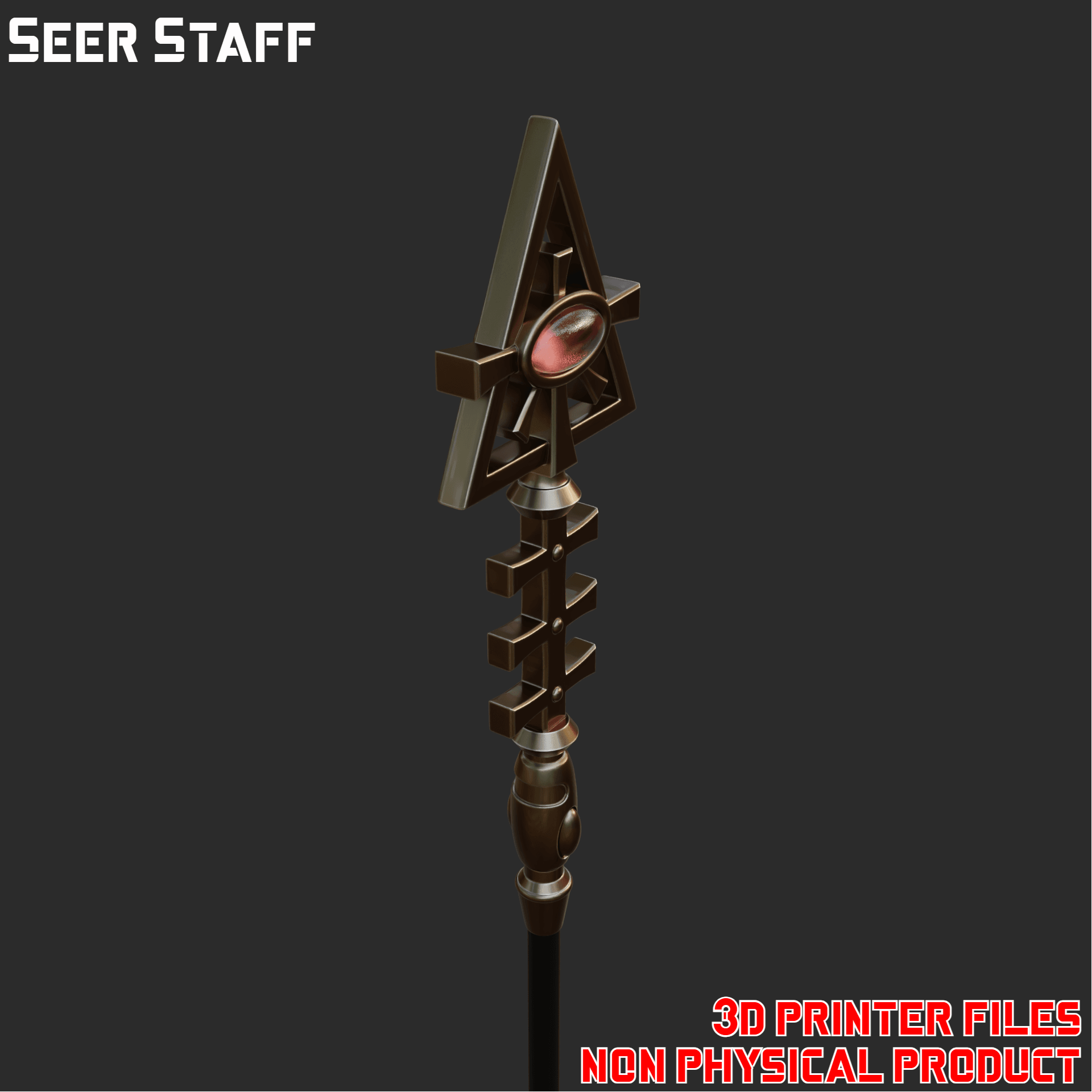 Seer Staff 3d model
