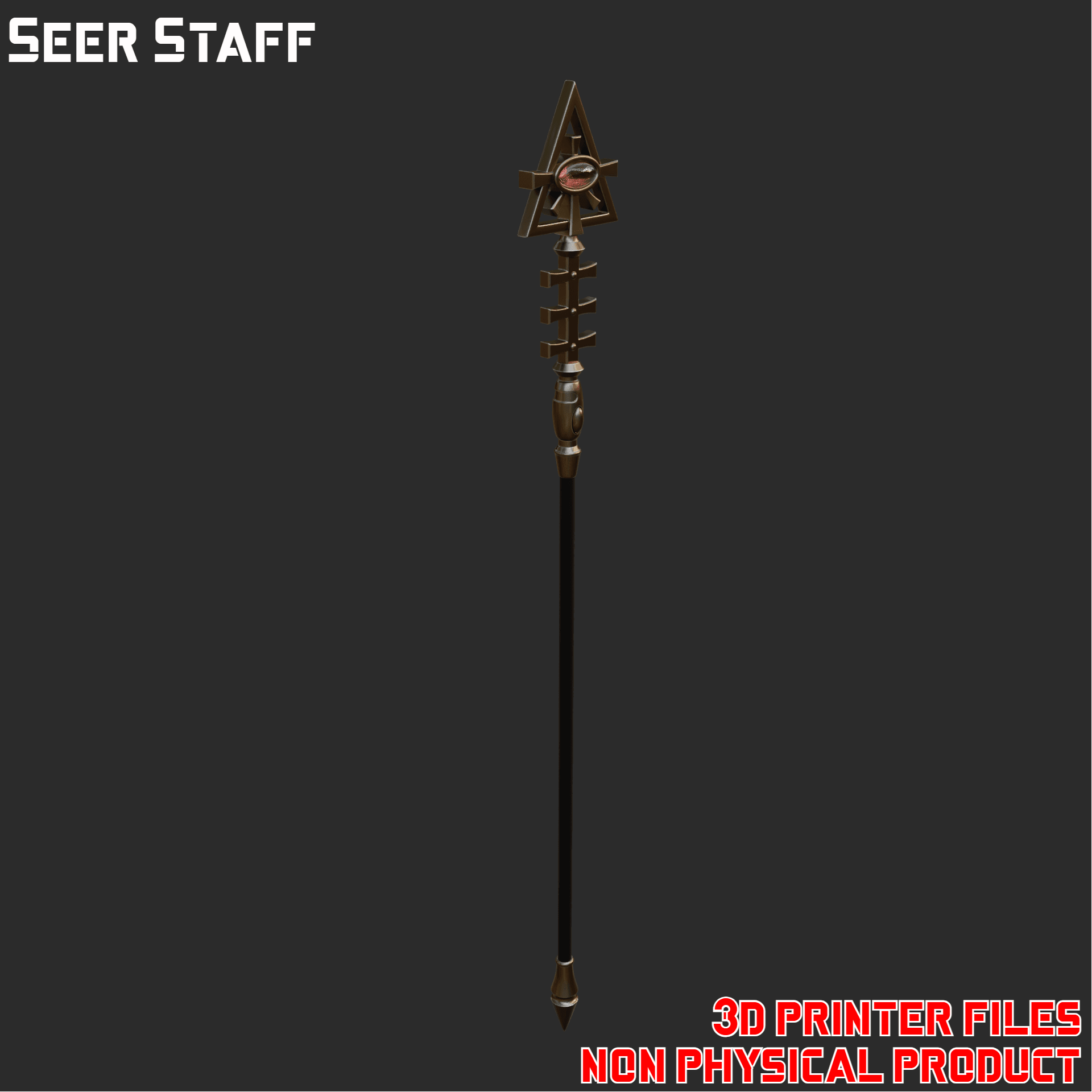 Seer Staff 3d model
